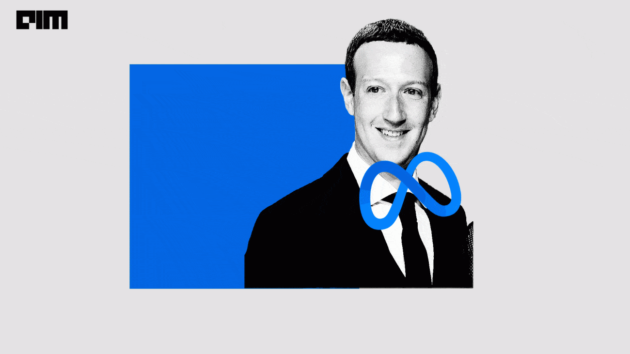 Mark Zuckerberg and Meta Logo
